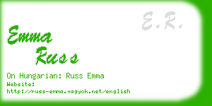 emma russ business card